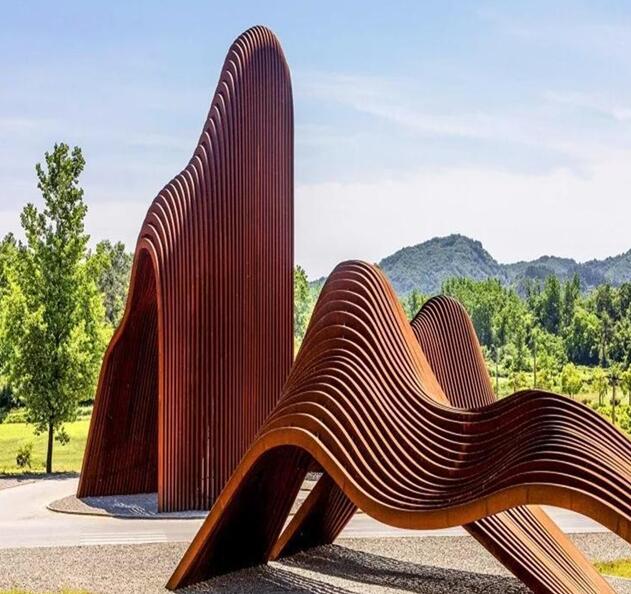 宜章锈钢板造型